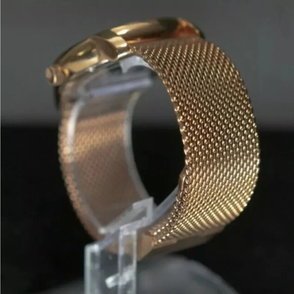 Movado Rose Gold Mesh Watch